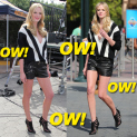 Anne V and Her Sexy Legs Appear on “Extra”