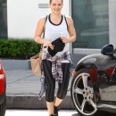 Hilary Duff Gets In A Morning Workout