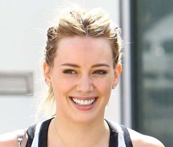 Hilary Duff Gets In A Morning Workout
