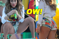 Jennifer Lopez Nearly Suffers Wardrobe Malfunction During World Cup Video Shoot!