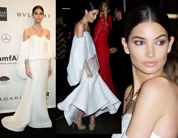 Lily Aldridge - 2014 amfAR New York Gala 1