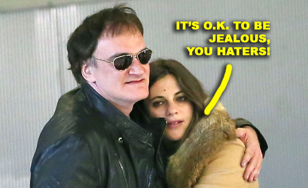 Quentin Tarantino Kisses A Mystery Woman In Paris