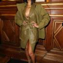 Rihanna Arrives At The Balmain Fashion Show In Paris