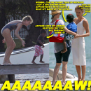 Charlize Theron gets a visit from son Jackson while on a photo shoot in Miami Beach