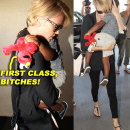 Charlize Theron & Son Jackson Departing On A Flight At LAX