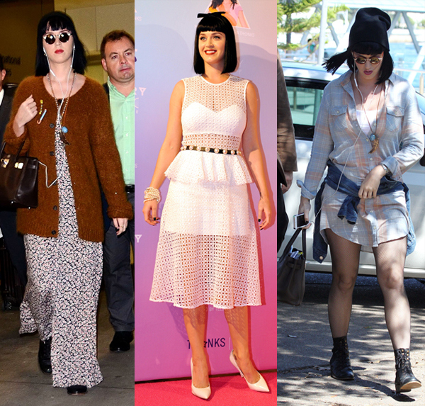 Katy Perry arrives in Australia