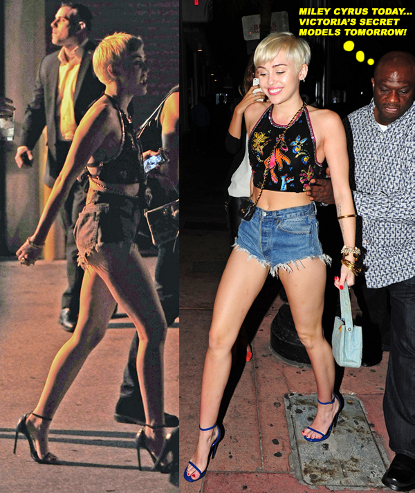 Miley Cyrus seen arriving at Cameo Nightclub in Miami