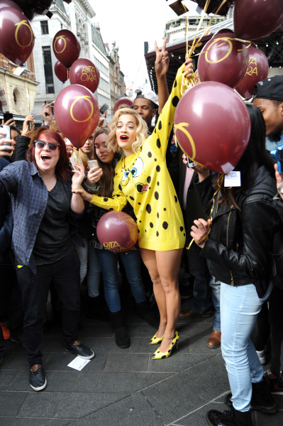 Rita Ora promotes her new single
