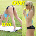 Ana Braga Does Sexy Yoga At The Park In Miami