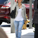 Brenda Song seen at hugos restaurant in West hollywood