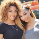 Bria and Shayne Murphy seen at Universal Studios for an appearance on Extra.