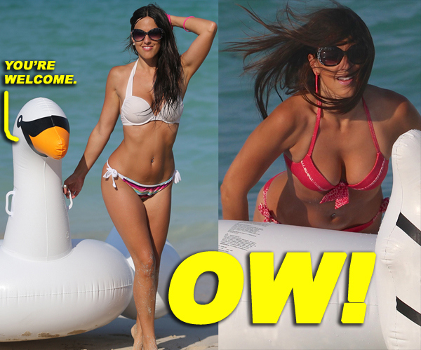 Claudia Romani - wearing a bikini in Miami adds-7JKASHD