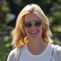Today’s Parking Lot Catwalker: January Jones Smiles While Out & About!