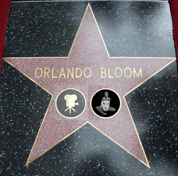 Orlando Bloom honored with a star on the Hollywood Walk of Fame
