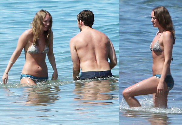 Exclusive... Sam Claflin & Laura Haddock Enjoy The Ocean In Hawaii
