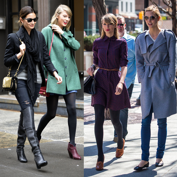 Taylor with: Lily Aldridge and Karlie Kloss