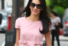 Amal Alamuddin Photographed Going Down London Curb & Then Jaywalking!