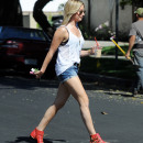 Ashley Tisdale takes an afternoon stroll