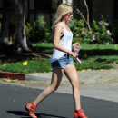 Ashley Tisdale takes an afternoon stroll