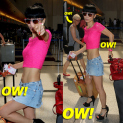 Bai Ling Poses For The Photographers Departing LAX