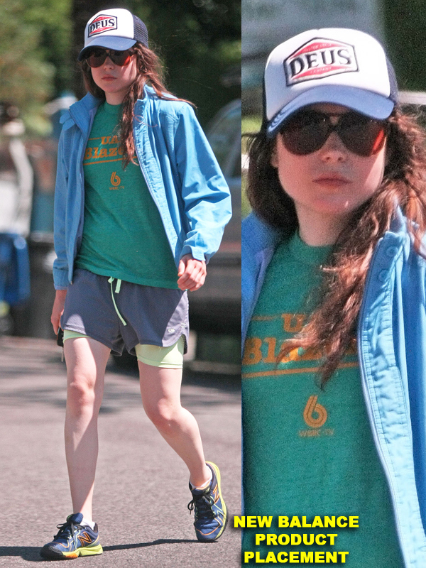 Ellen Page Gets Her Workout In