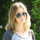 Exclusive... Emily Blunt Visits A Friend In Hollywood