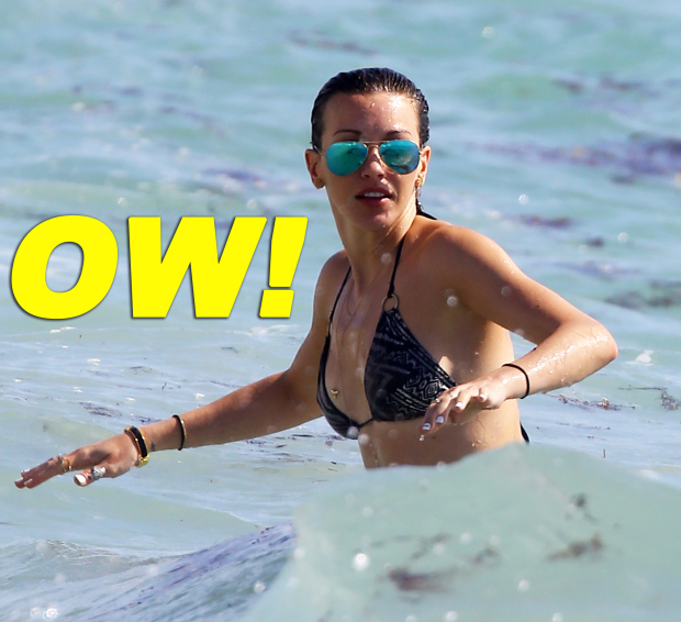 Katie Cassidy Enjoys Another Beach Day In Miami