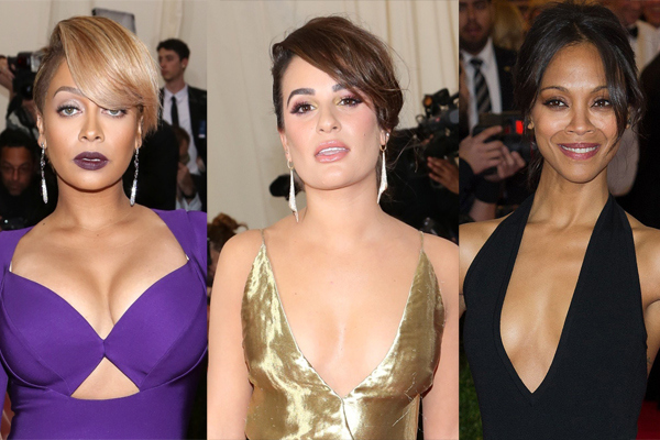 LaLa Anthony, Lea Michele and Zoe Saldana