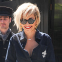 Stylish Rita Ora Photographed Walking On Grass in London