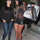 Shy V. Stiviano Dines Out At Koi