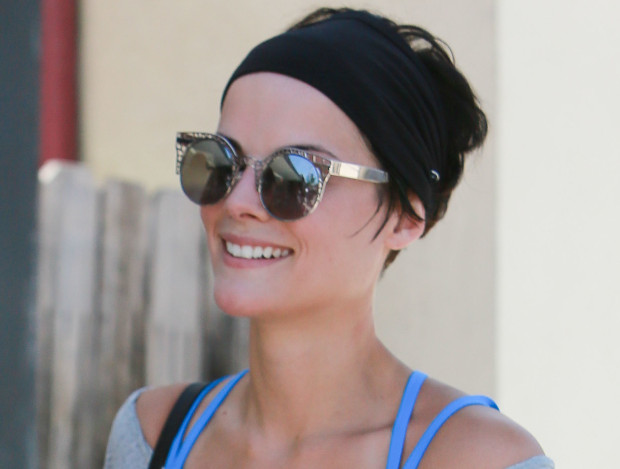 Actress Jamie Alexander leaves a Boxing Class