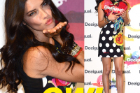 Adriana Lima at “Desigual” Photocall in Barcelona