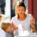 Jamie Mazur & Alessandra Ambrosio Enjoy Date Night; Ale Grabs Froyo With Her Kiddos!