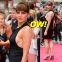Annabel Scholey Displays Sideboob at “Now” UK Premiere