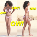 Chanel Iman Relaxing On The Beach In A Bikini In Cabo