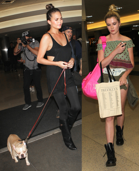 Chrissy Teigen and Ireland Baldwin
