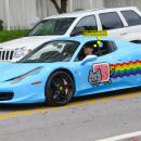 Deadmau5 Showing Off His Custom Ferrari In Miami