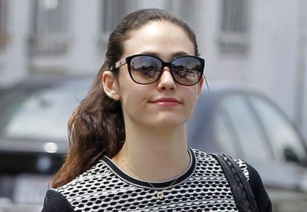 Emmy Rossum - Leggy in black shorts while out in Beverly Hills-adds---2fsa