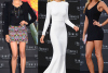 Francisca Urio, Nicola Peltz, Franziska Czurratis at “Transformers”
