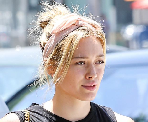 Hilary Duff - booty in tights, out in Beverly Hills adds---2-18297