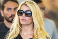 Jessica Simpson Proudly Shows Off Her Toned Legs in JFK