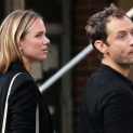 Jude Law and new girlfriend Mauritian model Alicia Rountree seen out and about in SoHo, New York City