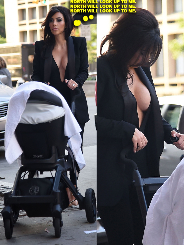 Kim Kardashian Shows Some Skin In NYC