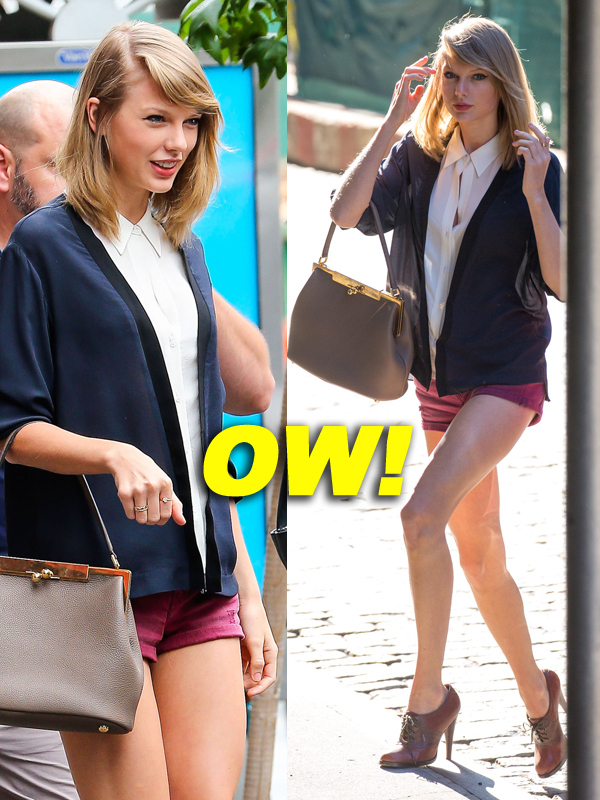 Leggy Taylor Swift Out For Lunch With Friends In NYC adds--KAJSHLF