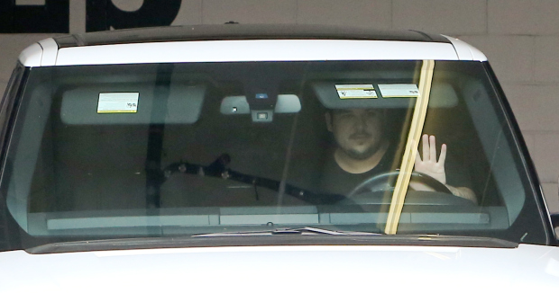 Exclusive - Rob Kardashian Leaves The Gym In LA