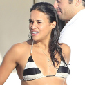 Michelle Rodriguez Continues Endless Vacation; This Time On A Yacht in Ibiza.