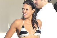 Michelle Rodriguez Continues Endless Vacation; This Time On A Yacht in Ibiza.