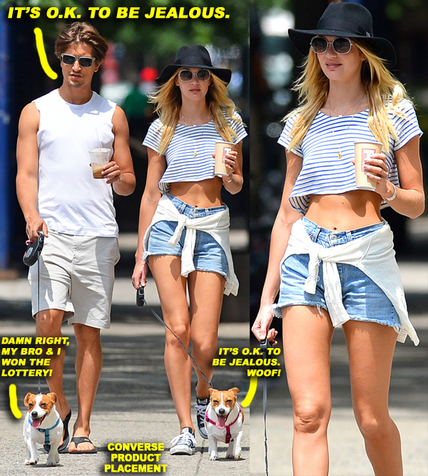 EXCLUSIVE: Candice Swanepoel seen out in West Village with boyfriend  Hermann Nicoli in New York City