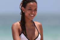 MIAMI: Chris Brown’s On-Off Plaything Karrueche Tran Shows Off Her Bikini Body