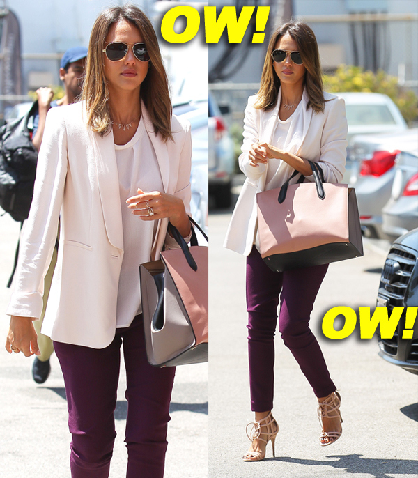 Jessica Alba Heads To The Office